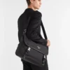 Bolso de hombro de Re-Nylon y piel Saffiano Bolso de hombro de Re-Nylon y piel Saffiano