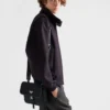 Bolso de hombro de Re-Nylon y piel Saffiano Bolso de hombro de Re-Nylon y piel Saffiano
