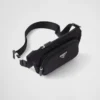 Bolso de hombro de Re-Nylon y piel Saffiano