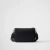 Bolso de hombro de Re-Nylon y piel Saffiano Bolso de hombro de Re-Nylon y piel Saffiano