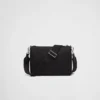 Bolso de hombro de Re-Nylon y piel Saffiano Bolso de hombro de Re-Nylon y piel Saffiano