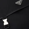 Bolso de hombro de Re-Nylon y piel Saffiano Bolso de hombro de Re-Nylon y piel Saffiano