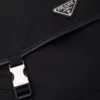 Bolso de hombro de Re-Nylon y piel Saffiano Bolso de hombro de Re-Nylon y piel Saffiano