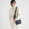 Bolso de hombro de Re-Nylon y piel Saffiano Bolso de hombro de Re-Nylon y piel Saffiano
