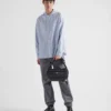 Bolso de hombro de Re-Nylon y piel Saffiano Bolso de hombro de Re-Nylon y piel Saffiano