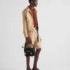 Bolso de hombro de Re-Nylon y piel Saffiano Bolso de hombro de Re-Nylon y piel Saffiano