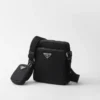 Bolso de hombro de Re-Nylon y Saffiano Bolso de hombro de Re-Nylon y Saffiano