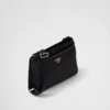Bolso de hombro de Re-Nylon y Saffiano Bolso de hombro de Re-Nylon y Saffiano