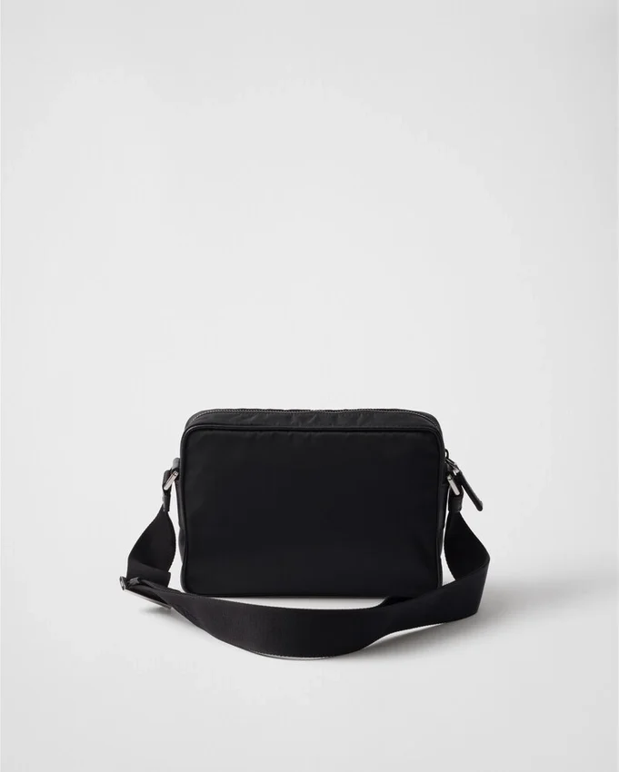 Bolso de hombro de Re-Nylon y Saffiano Bolso de hombro de Re-Nylon y Saffiano