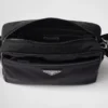 Bolso de hombro de Re-Nylon y Saffiano Bolso de hombro de Re-Nylon y Saffiano