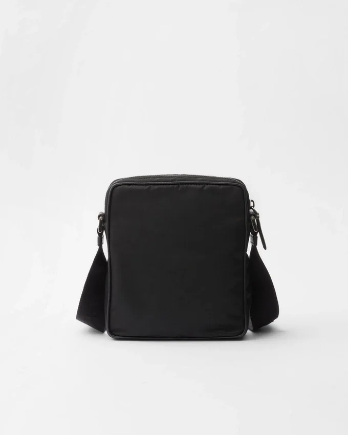Bolso de hombro de Re-Nylon y Saffiano Bolso de hombro de Re-Nylon y Saffiano