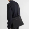 Bolso de hombro de Re-Nylon y Saffiano Bolso de hombro de Re-Nylon y Saffiano