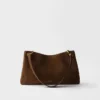 Bolso de hombro grande de ante Etude de Prada Bolso de hombro grande de ante Etude de Prada