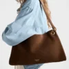 Bolso de hombro grande de ante Etude de Prada Bolso de hombro grande de ante Etude de Prada