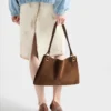 Bolso de hombro grande de ante Etude de Prada Bolso de hombro grande de ante Etude de Prada