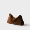 Bolso de hombro grande de ante Prada Aimae Bolso de hombro grande de ante Prada Aimae