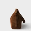 Bolso de hombro grande de ante Prada Aimae Bolso de hombro grande de ante Prada Aimae