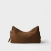 Bolso de hombro grande de piel de nubuck Prada Aimae Bolso de hombro grande de piel de nubuck Prada Aimae