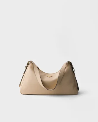 Bolso de hombro grande de piel Prada Aimae