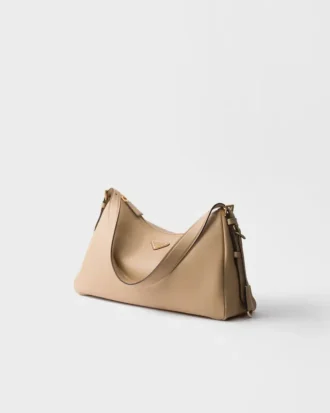 Bolso de hombro grande de piel Prada Aimae