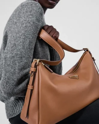 Bolso de hombro grande de piel Prada Aimae