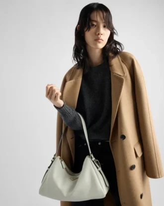 Bolso de hombro grande de piel Prada Aimae