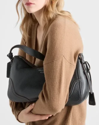 Bolso de hombro grande de piel Prada Aimae
