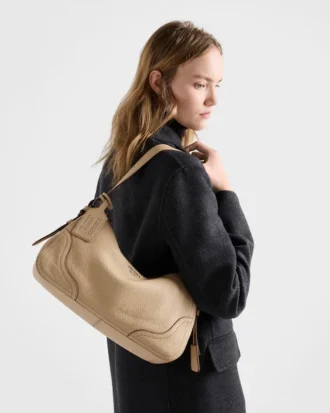 Bolso de hombro grande de piel Prada Aimae