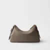 Bolso de hombro grande de piel Prada Aimae