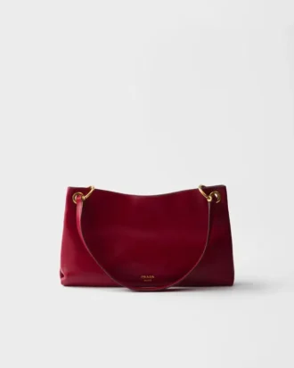 Bolso de hombro grande de piel Prada Etude