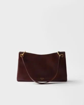 Bolso de hombro grande de piel Prada Etude