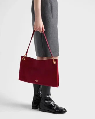Bolso de hombro grande de piel Prada Etude