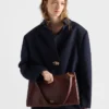 Bolso de hombro grande de piel Prada Etude Bolso de hombro grande de piel Prada Etude