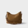 Bolso de hombro grande de piel Prada Fold