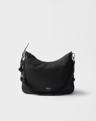 Bolso de hombro grande de piel Prada Fold