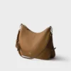 Bolso de hombro grande de piel Prada Fold