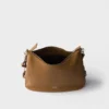 Bolso de hombro grande de piel Prada Fold