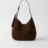 Bolso de hombro mediano de ante Bolso de hombro mediano de ante