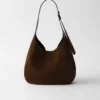 Bolso de hombro mediano de ante Bolso de hombro mediano de ante