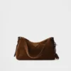 Bolso de hombro mediano de ante Prada Aimae Bolso de hombro mediano de ante Prada Aimae