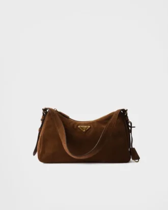 Bolso de hombro mediano de ante Prada Aimae