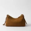 Bolso de hombro mediano de ante Prada Aimae