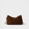 Bolso de hombro mediano de ante Prada Aimae Bolso de hombro mediano de ante Prada Aimae