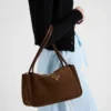 Bolso de hombro mediano de ante Prada Darling Bolso de hombro mediano de ante Prada Darling