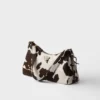 Bolso de hombro mediano de piel estampada Prada Aimae Bolso de hombro mediano de piel estampada Prada Aimae