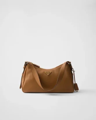 Bolso de hombro mediano de piel Prada Aimae