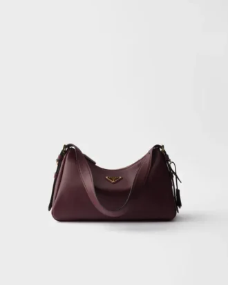 Bolso de hombro mediano de piel Prada Aimae