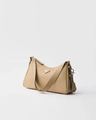Bolso de hombro mediano de piel Prada Aimae