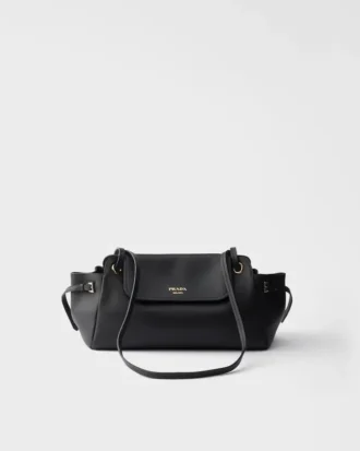 Bolso de hombro mediano de piel Prada Carry