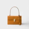 Bolso de hombro mediano de piel Prada Soft de Prada